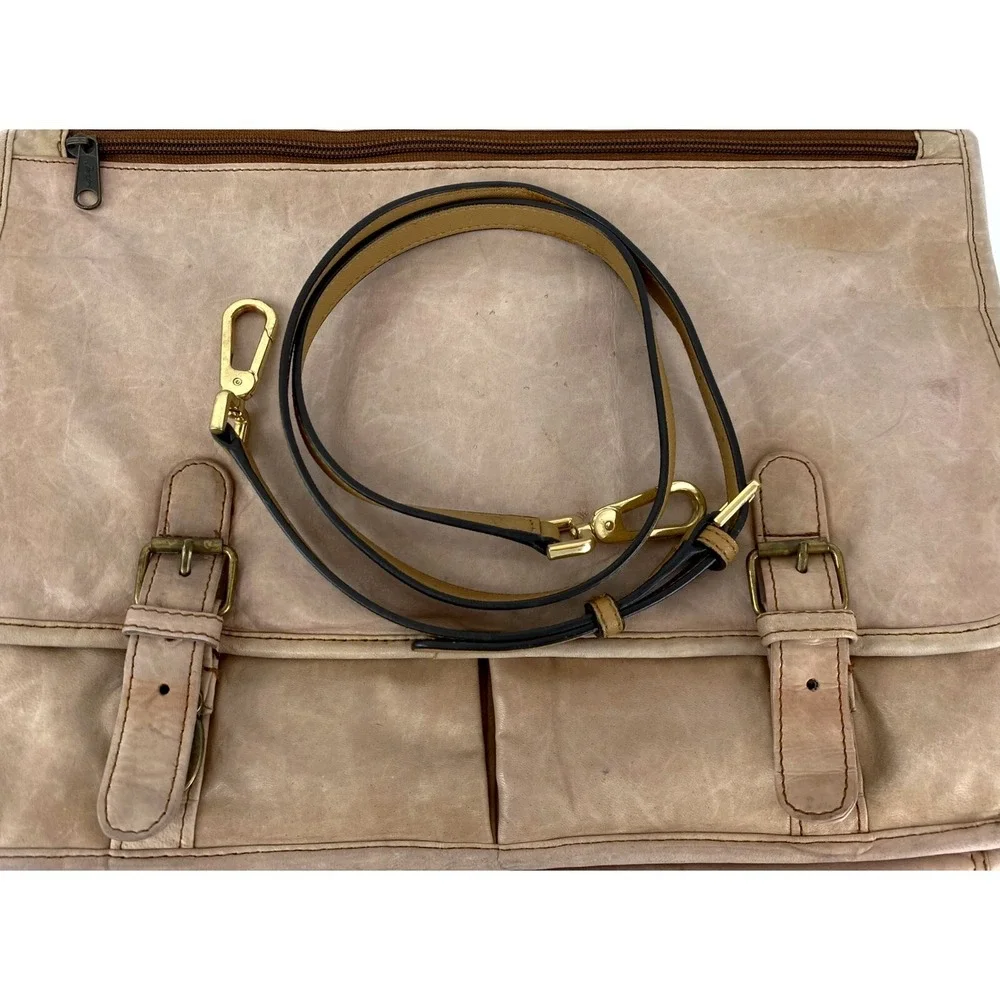 Vintage Jourdan Geneva Leather Briefcase Attache Case Computer Bag Large Fine